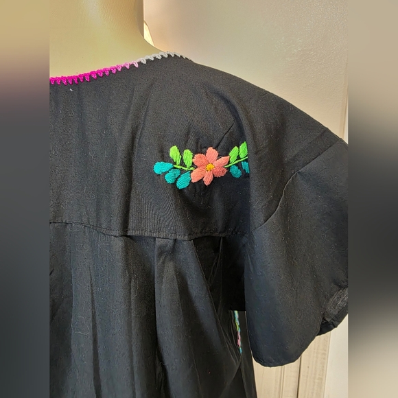 Boho Artisanal Mexican Dress - Picture 4 of 8